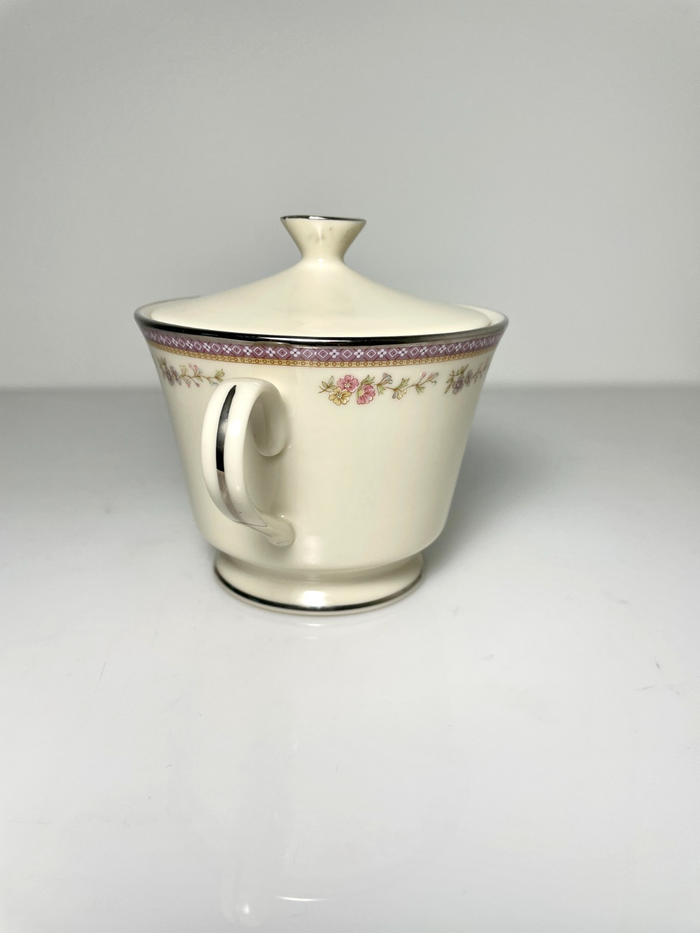 Lenox Amethyst Sugar Bowl and Lid 4 1/8"1