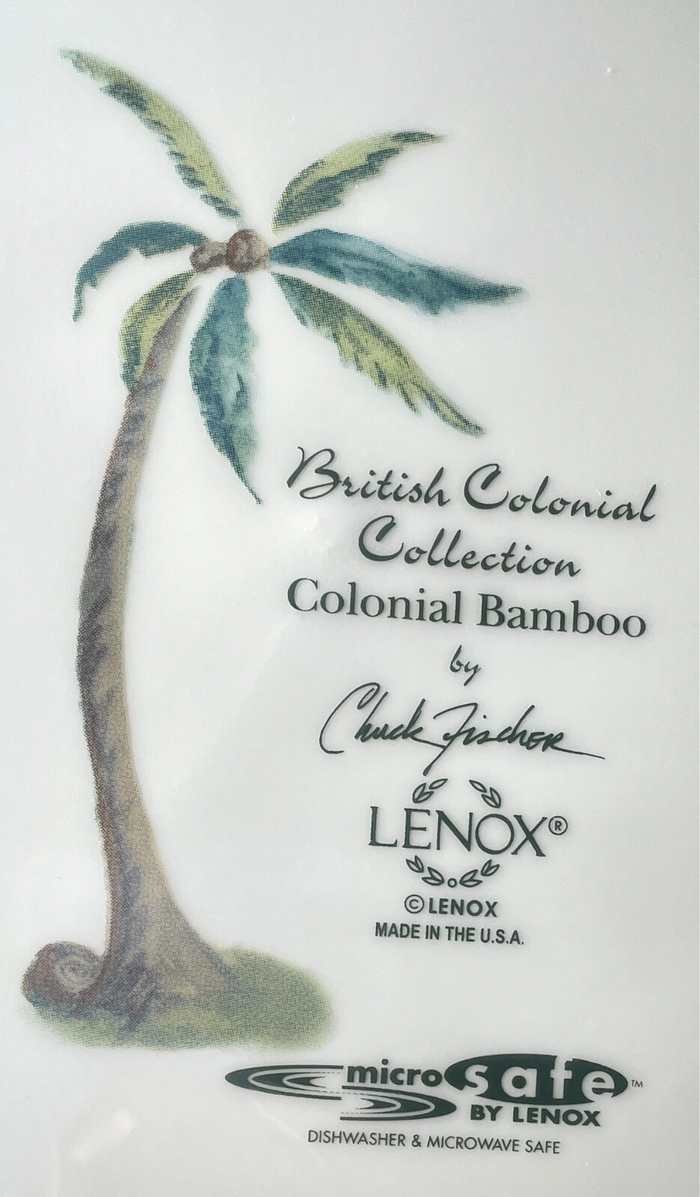 Lenox Colonial Bamboo Dinner Plate 11 1/4"1
