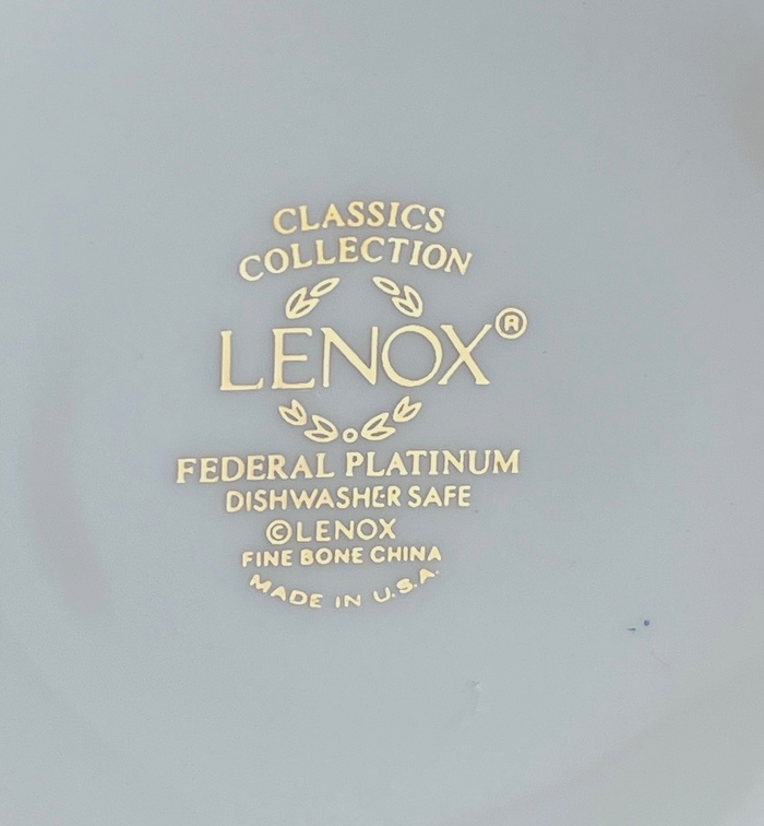 Lenox Federal Platinum Mug 3 5/8"1