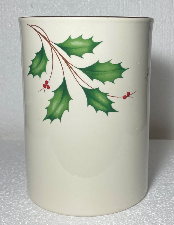 Lenox Holiday Canister Vase 7 1/8"0