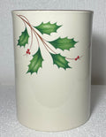 Lenox Holiday Canister Vase 7 1/8"0