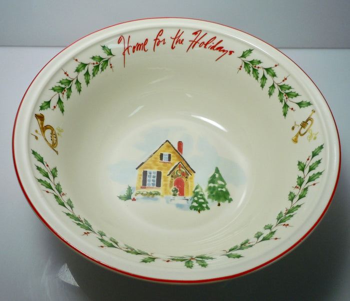 Lenox Holiday Inspirations & Illustrations Sentiment Bowl 7 1/8"0
