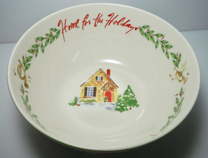 Lenox Holiday Inspirations & Illustrations Sentiment Bowl 7 1/8"2