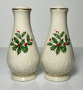 Lenox Holiday Sculpted Salt and Pepper Set 4 1/2"0