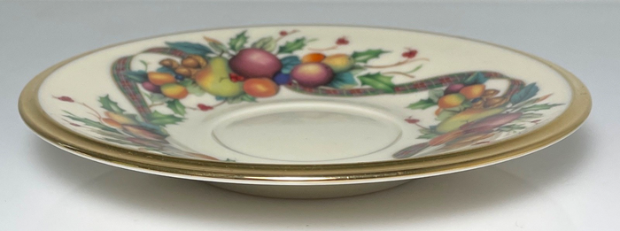 Lenox Holiday Tartan Saucer 6 1/8" Factory Second1
