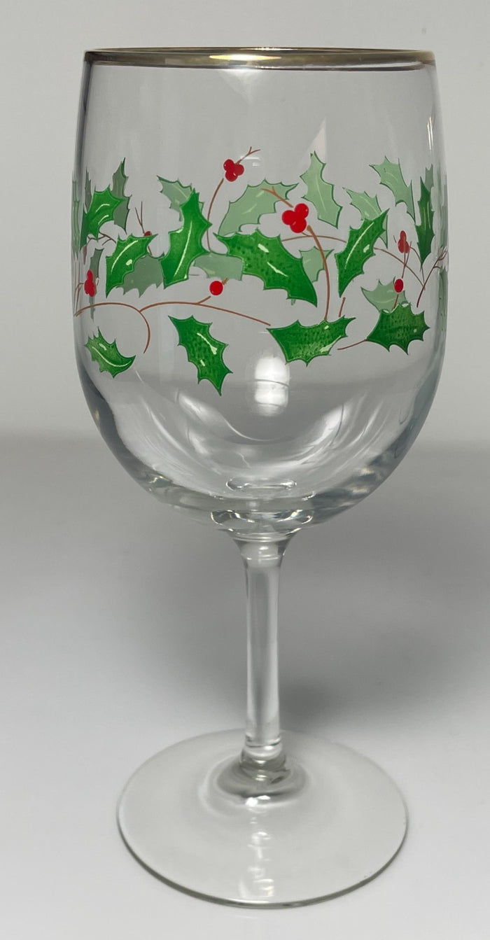 Lenox Holiday Water Goblet 7 1/2" 10 Ounce0