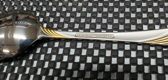 Lenox Kelly Frosted Gold Tablespoon 8 7/8" Stainless2