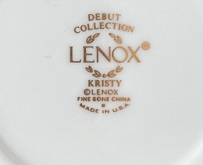 Lenox Kristy Cup and Saucer Set3