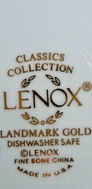 Lenox Landmark Gold Cup and Saucer Set 1