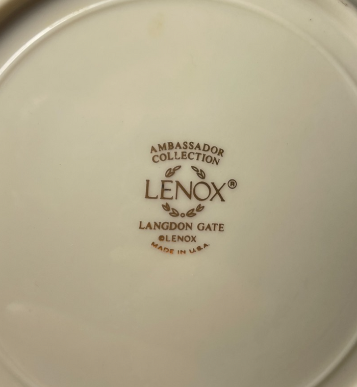 Lenox Langdon Gate Bread and Butter Plate 6 1/4" Factory Second1