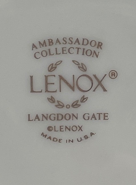 Lenox Langdon Gate Cup and Saucer Set Factory Second1