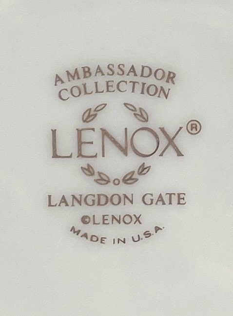 Lenox Langdon Gate Salad Plate 8 1/8" Factory Second1