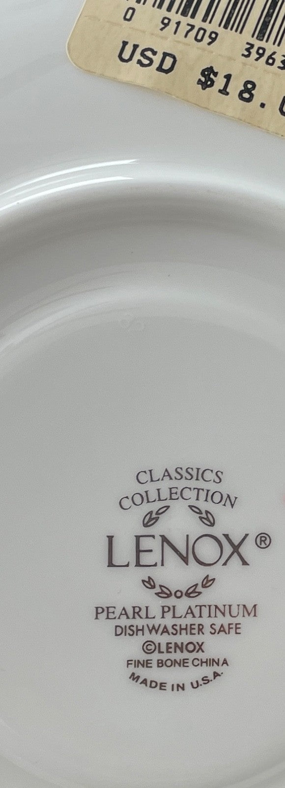 Lenox Pearl Platinum Footed Cup and Saucer Set1