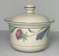 Lenox Poppies On Blue Sugar Bowl and Lid0
