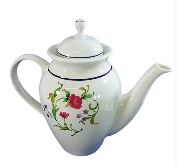 Lenox Rose Garden Coffee Pot and Lid 6 Cup0