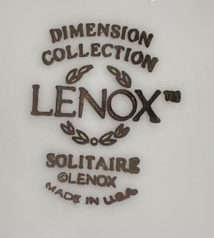 Lenox Solitaire Bread Butter Plate 6 3/8"2