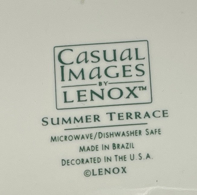 Lenox Summer Terrace Oval Vegetable Bowl 9 7/8"2