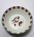 Lenox Winter Greetings All Purpose Bowl Chickadee 6 3/4" Factory Second0
