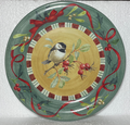 Lenox Winter Greetings Chickadee Dinner Plate 10 3/4"0