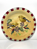 Lenox Winter Greetings Goldfinch Salad Plate 8 1/2" New0