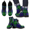 MacIntyre Hunting Modern Tartan Leather Boots Footwear Shoes