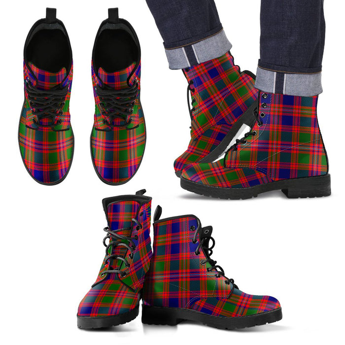 MacIntyre Modern Tartan Leather Boots Footwear Shoes