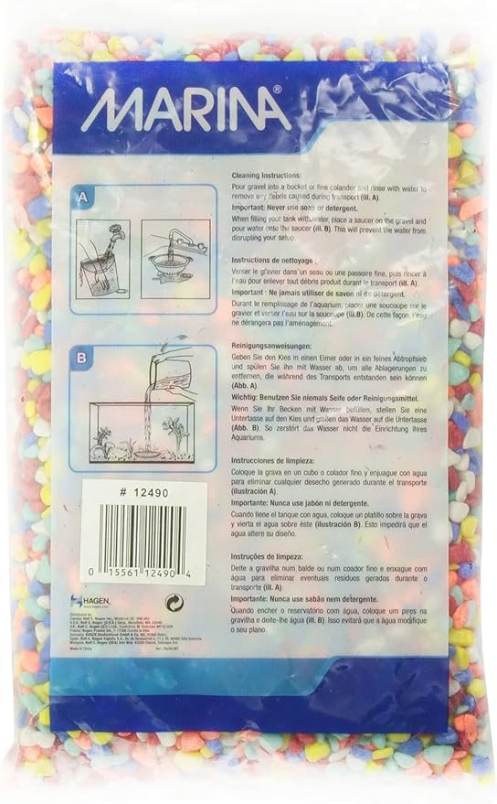Marina Decorative Aquarium Rainbow Gravel, Multi Colour, 2 Kg