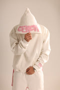MaskOut White Hoodie