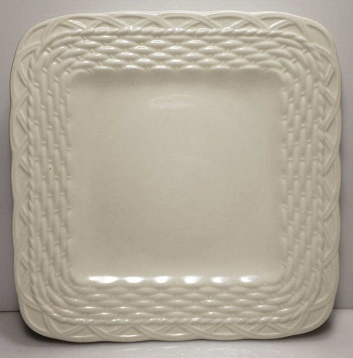 Mikasa Country Manor White Square Salad Plate 8 1/4"0