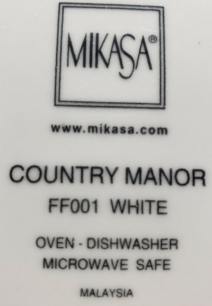 Mikasa Country Manor White Square Salad Plate 8 1/4"1