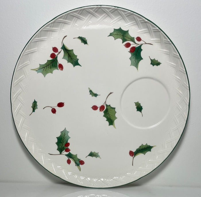 Mikasa English Countryside Season's Holly Crudite Plate Only 11"0
