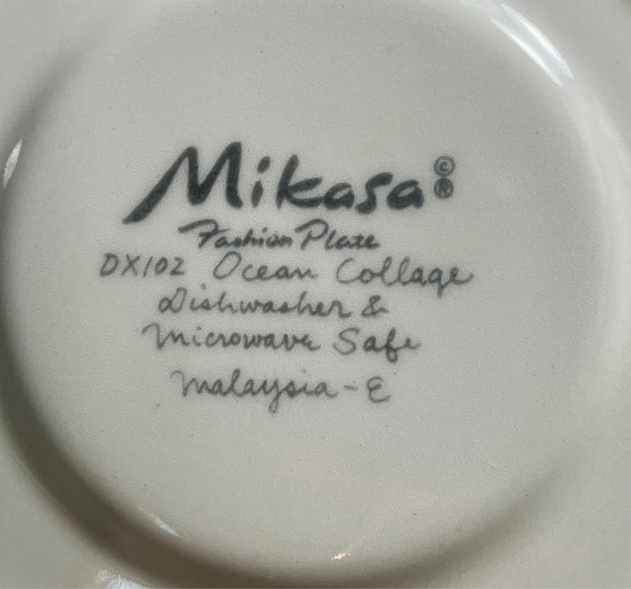 Mikasa Ocean Collage Cup and Saucer Set1