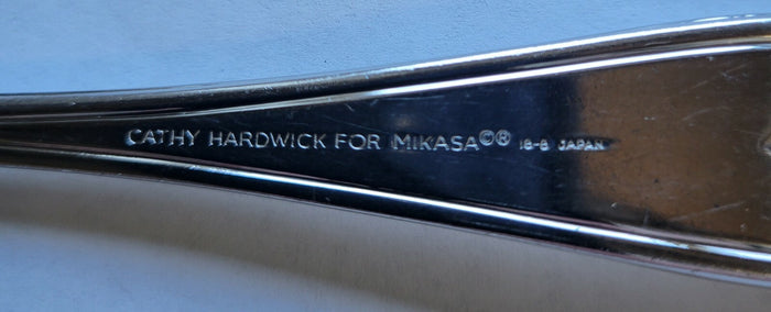 Mikasa Water Lily Glosst Cathy Hardwick Stainless Place Soup Spoon 7 3/8"2