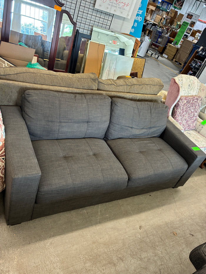 Modern Gray Upholstered Sofa