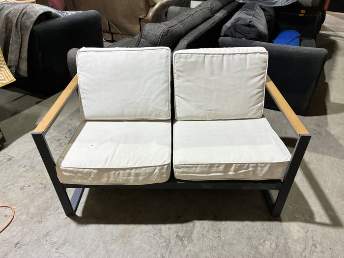 Modern Outdoor Loveseat with Cushions