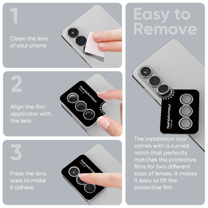 NanoArmour Camera Lens Protector – Galaxy S26 & S26 Plus (Anti-Reflective)