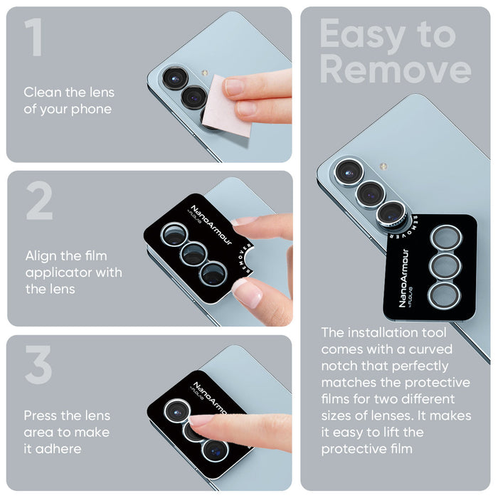 NanoArmour Camera Lens Protector – Galaxy S26 & S26 Plus (Anti-Reflective)