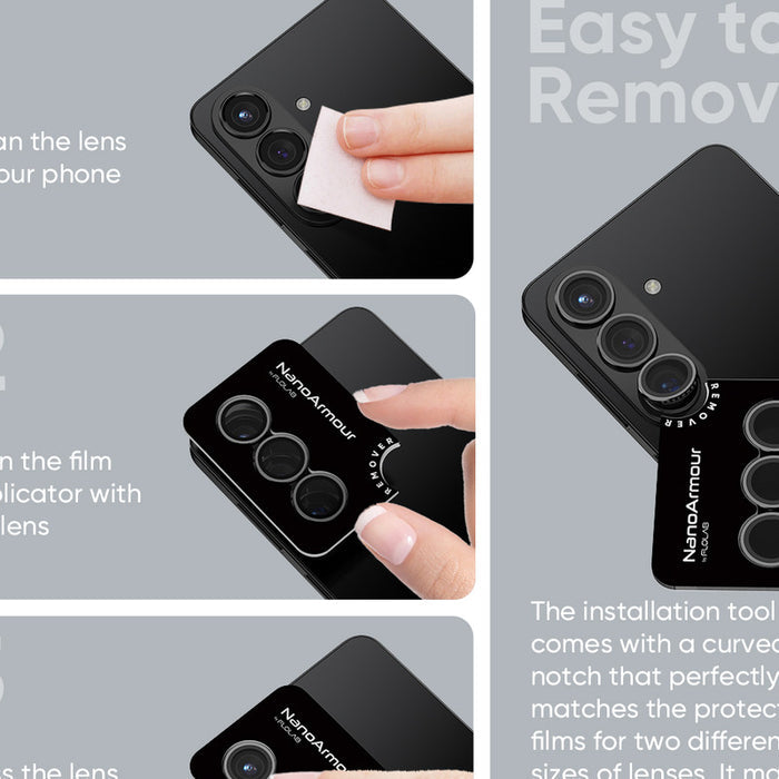 NanoArmour Camera Lens Protector – Galaxy S26 & S26 Plus (Anti-Reflective)