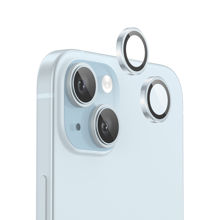 NanoArmour Camera Protector Anti Reflective – iPhone 15 / 15 Plus (Blue)