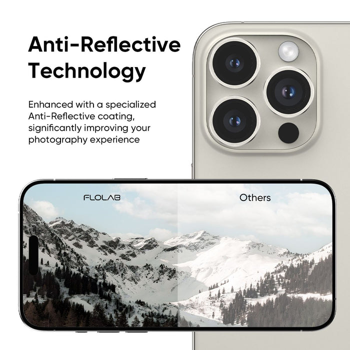 NanoArmour Camera Protector Anti Reflective – iPhone 16 Pro / Pro Max (4 Pro Colors)