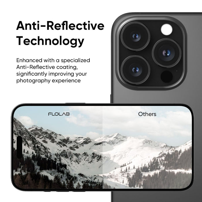 NanoArmour Camera Protector Anti Reflective – iPhone 16 Pro / Pro Max (4 Pro Colors)