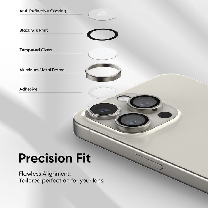 NanoArmour Camera Protector Anti Reflective – iPhone 16 Pro / Pro Max (4 Pro Colors)