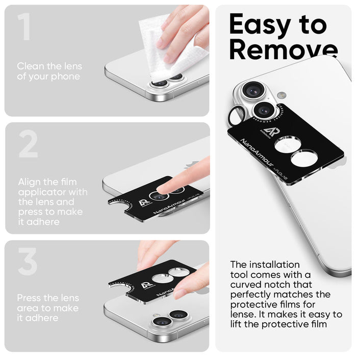 NanoArmour Camera Protector – iPhone 17 Anti Reflective
