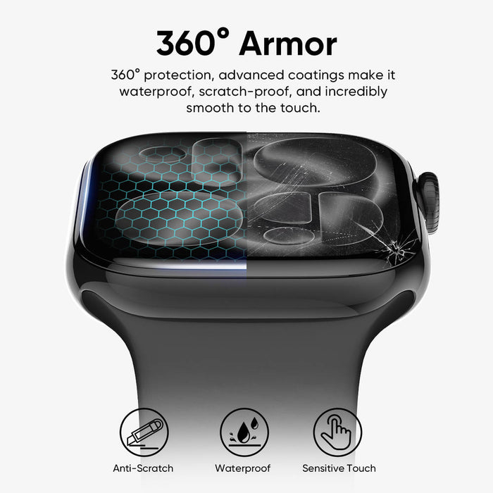 NanoArmour for Apple Watch Series 11 / Series 10 3D Screen Protector