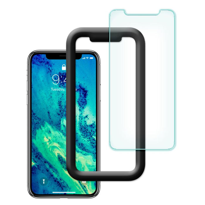 NanoArmour for iPhone 11 Tempered Glass Screen Protector Case Friendly