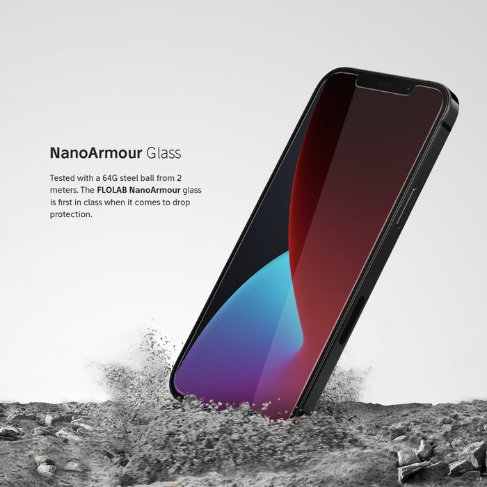 NanoArmour for iPhone 12 mini Best Screen Protector Case Friendly