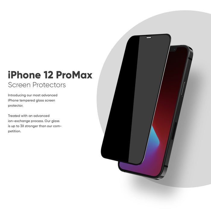 NanoArmour for iPhone 12 Pro Max Full Cover Privacy Screen Protector