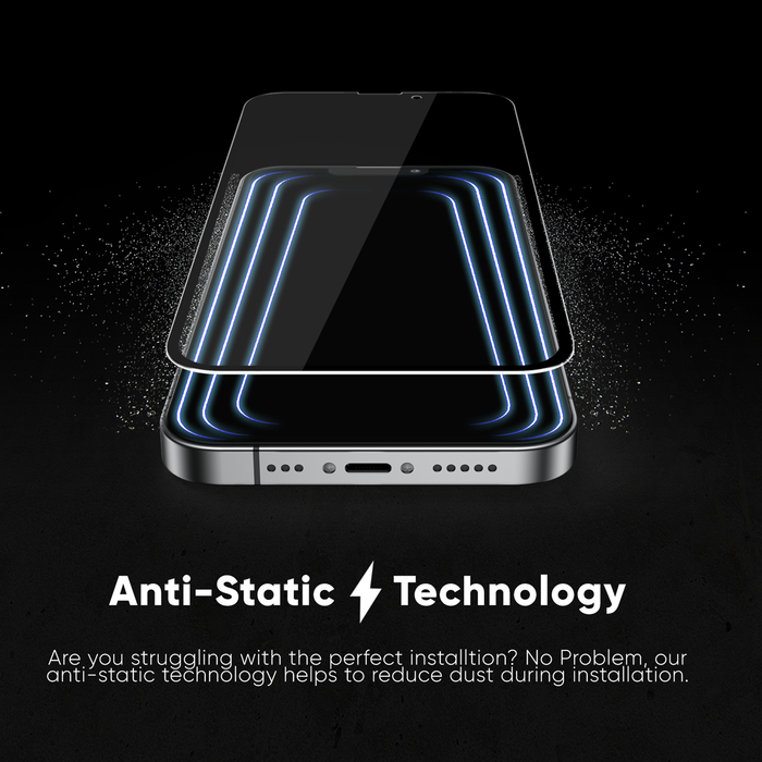 NanoArmour for iPhone 13 Pro Anti-Glare Screen Protector Matte Anti-Dust Edge-to-Edge