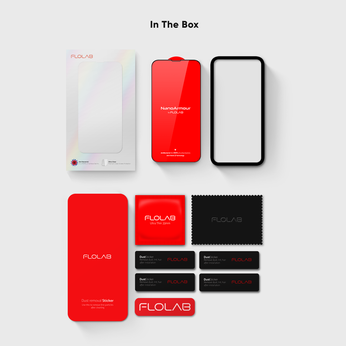 NanoArmour for iPhone 13 Pro Screen Protector Anti-Dust Edge-to-Edge