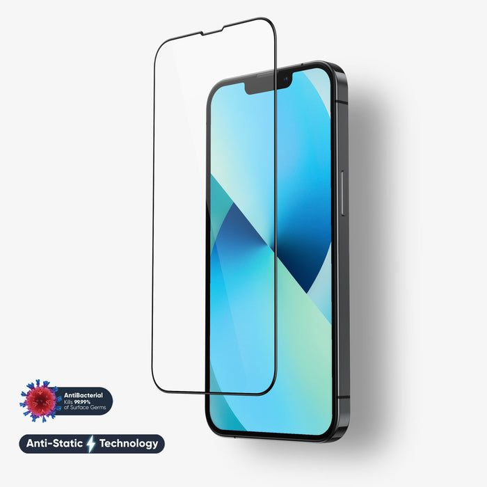 NanoArmour for iPhone 13 Screen Protector Anti-Dust Edge-to-Edge Blue Light Blocker(Upgraded to ONETIME PRO)